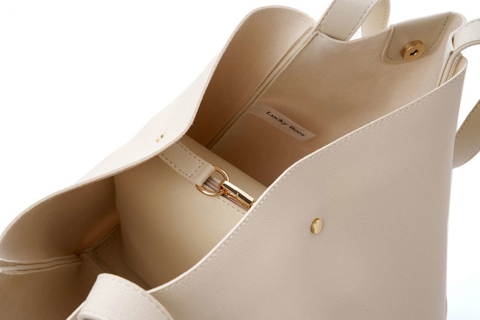 Lucky Bees Loretta Bolsa de Hombro Crema Lucky Bees Loretta Bolsa de Hombro Crema